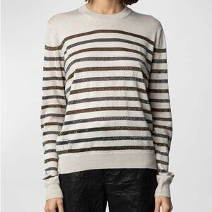 Zadig & Voltaire Metallic Striped Sweater